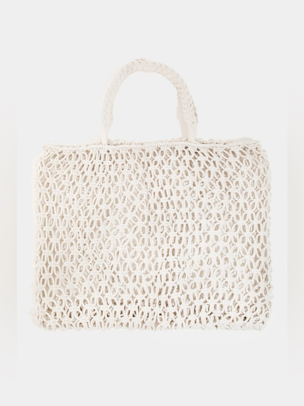 Fame Braided Square Tote Bag